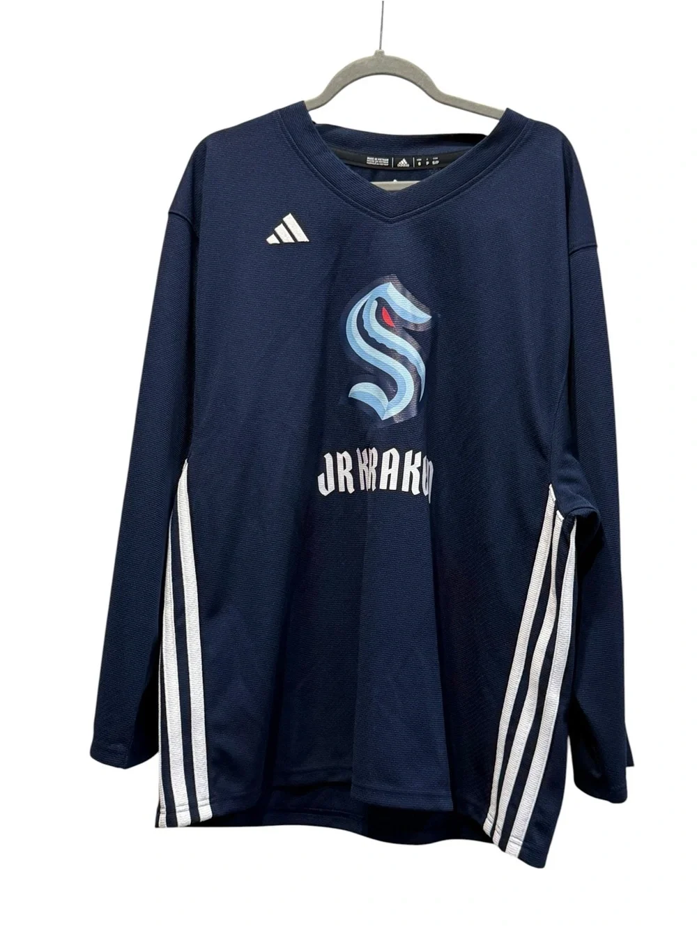 Adidas Jr Kraken Hockey Jersey- S